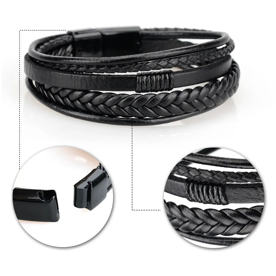 Multilayer Leather Bracelets