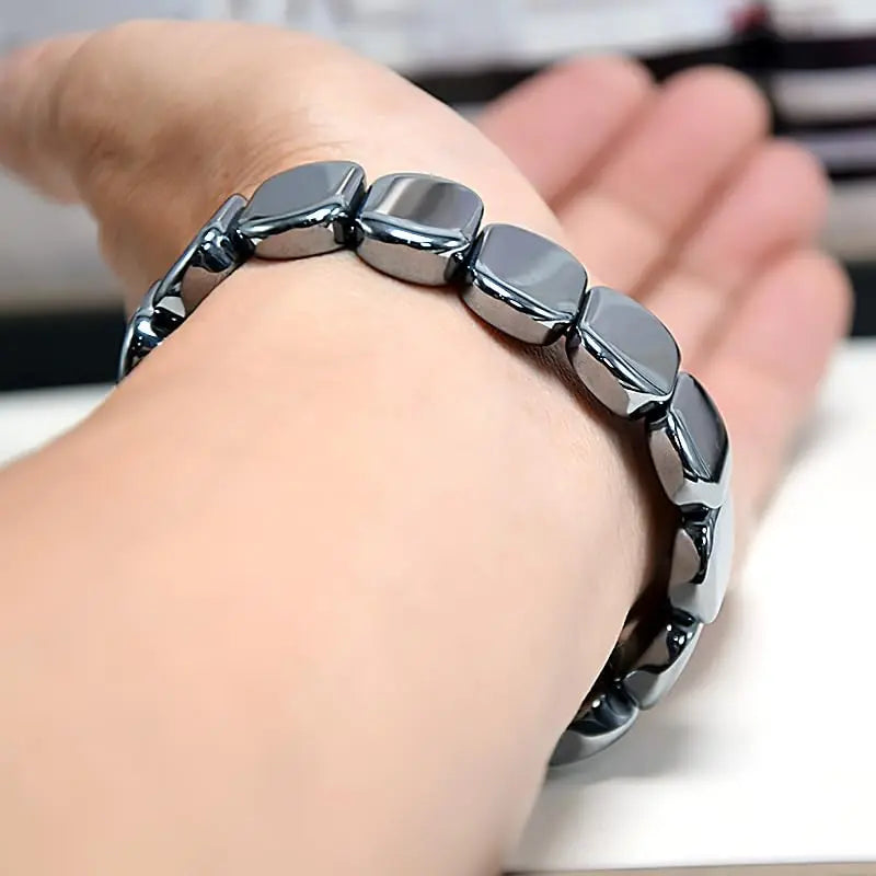 Hematite Beaded Bracelet