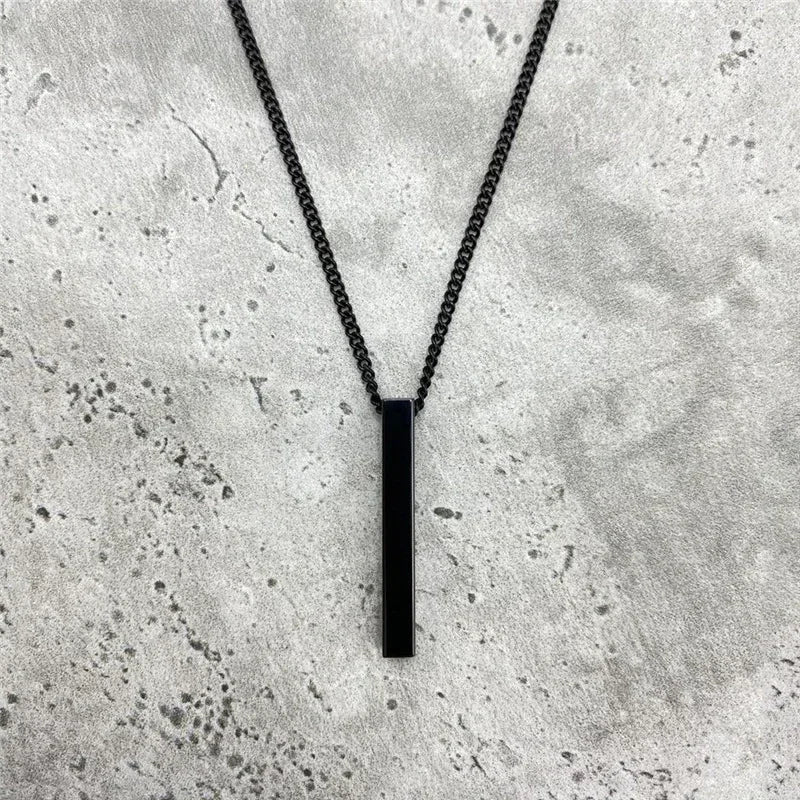 Classic 3D Bar Pendant