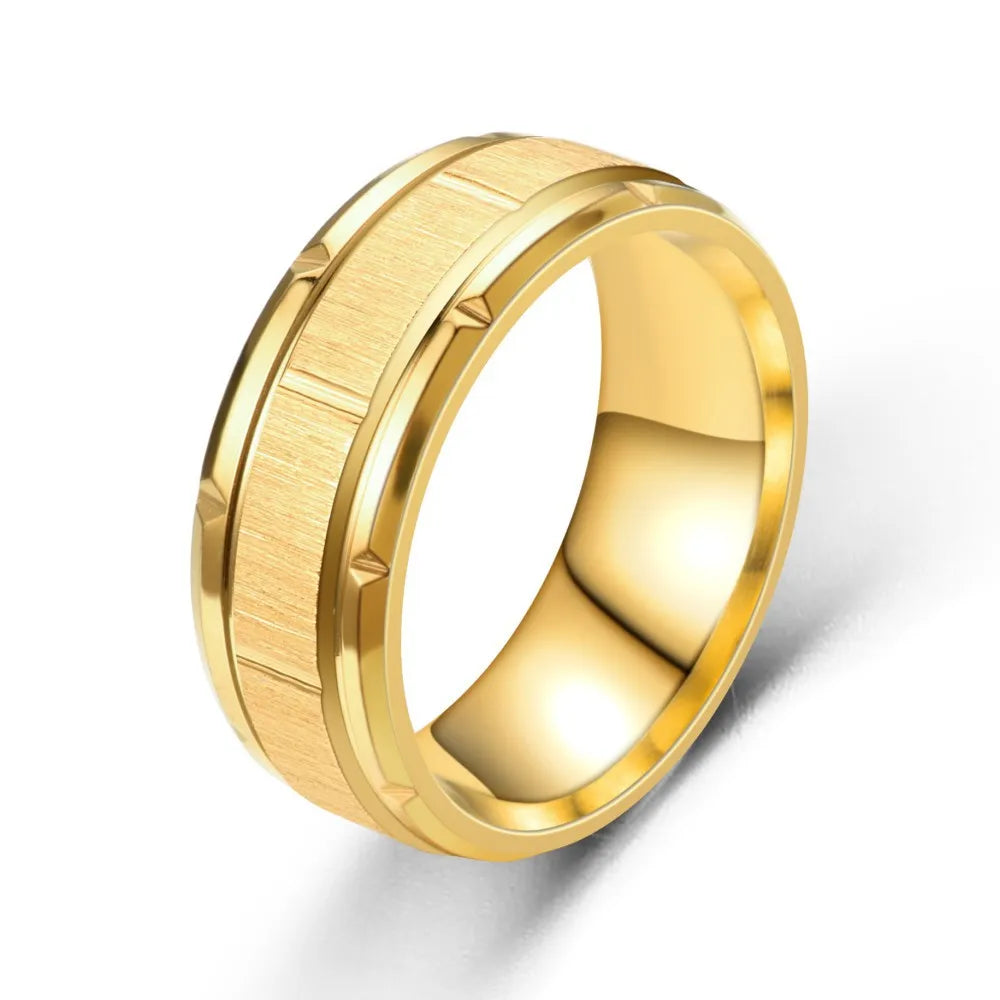 6 Colors Classic Titanium Rings