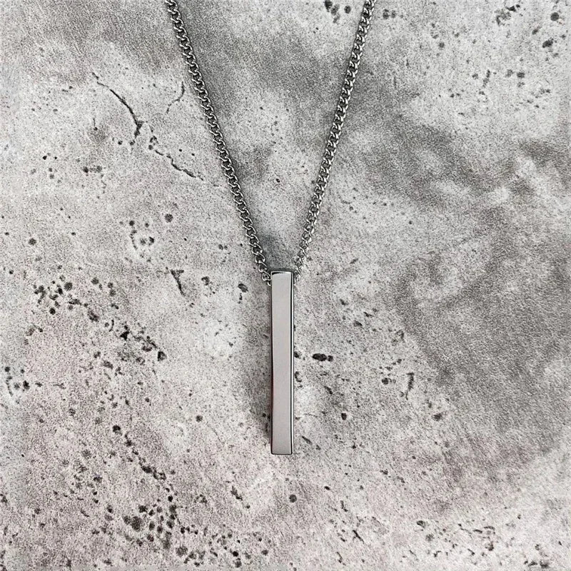 Classic 3D Bar Pendant