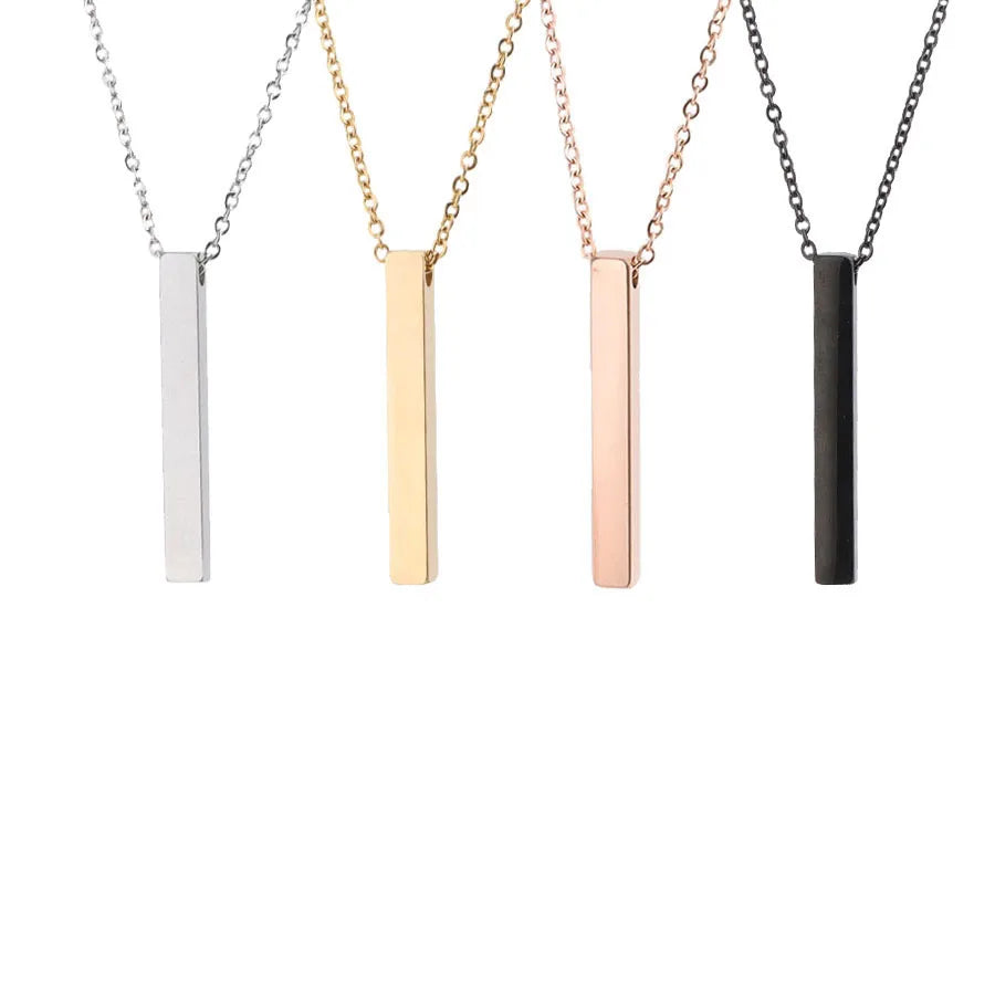 Classic 3D Bar Pendant