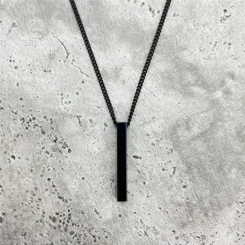 Classic 3D Bar Pendant