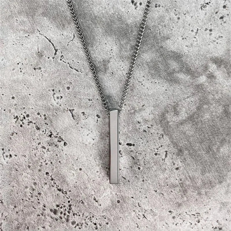 Classic 3D Bar Pendant
