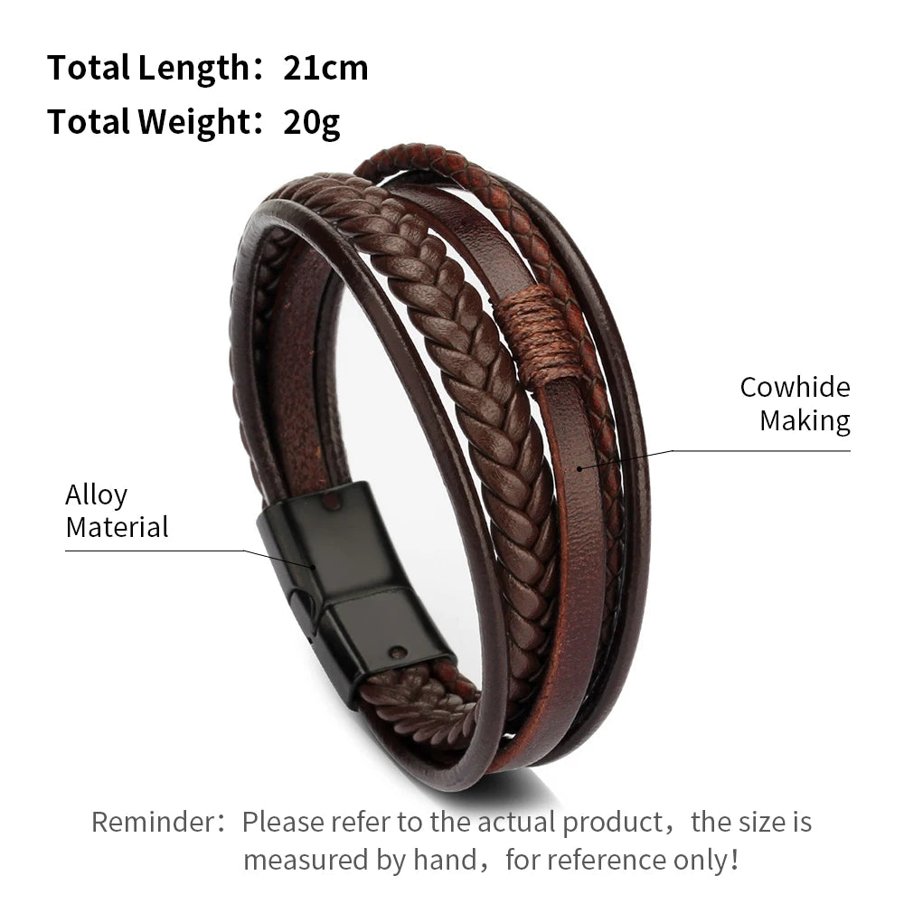 Multilayer Leather Bracelets
