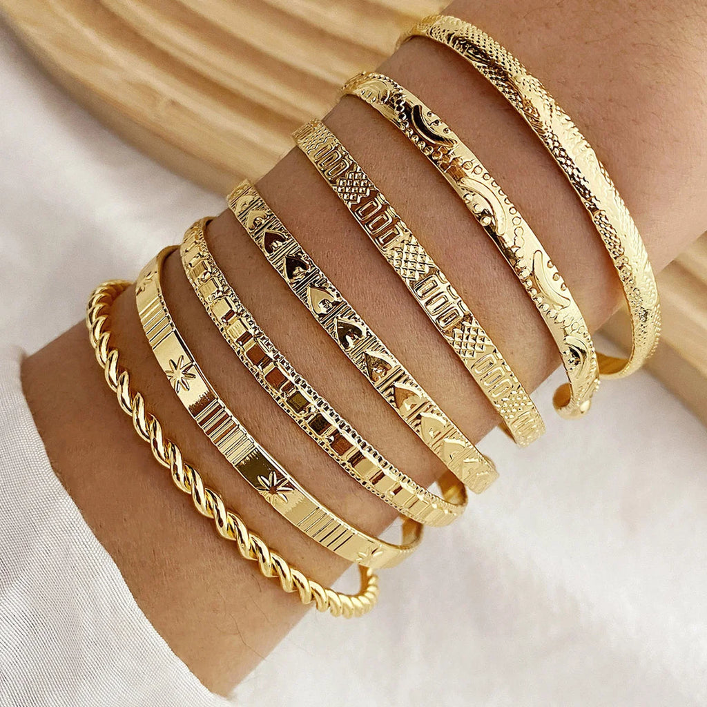 7 Pcs/Set Luxury Bangles