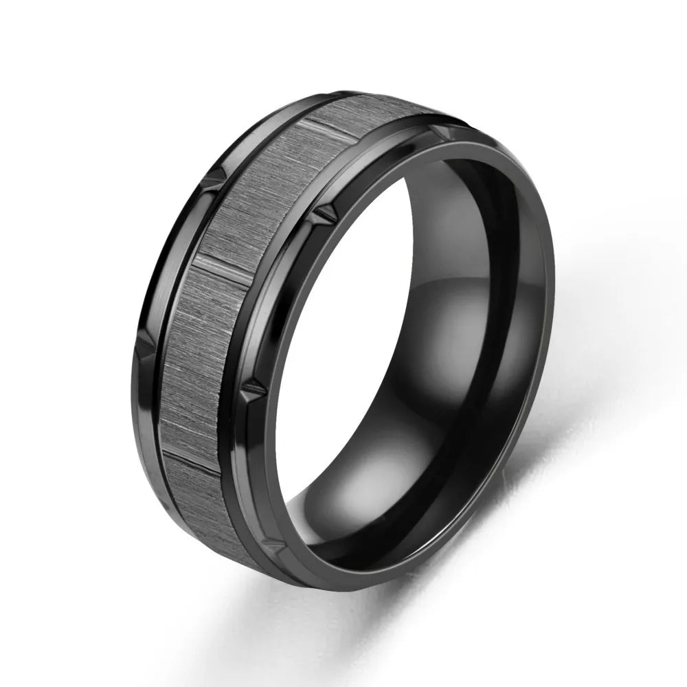 6 Colors Classic Titanium Rings