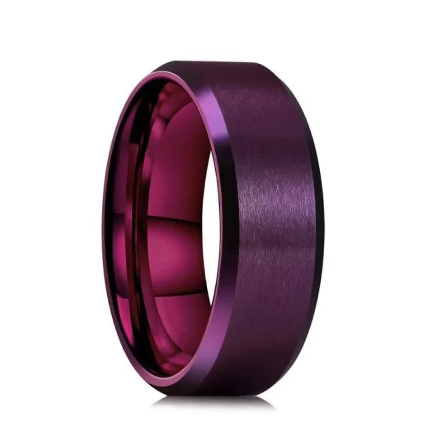 6 Colors Classic Titanium Rings