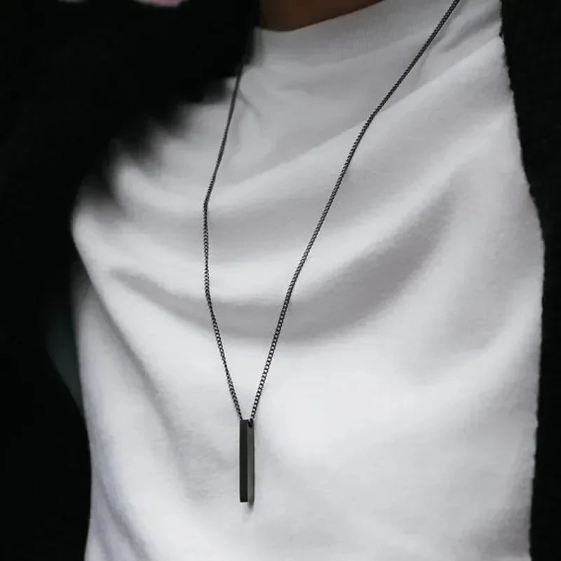 Classic 3D Bar Pendant