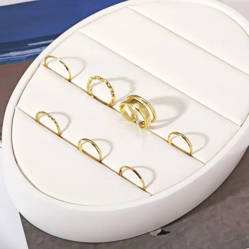 10Pcs Minimalist Rings