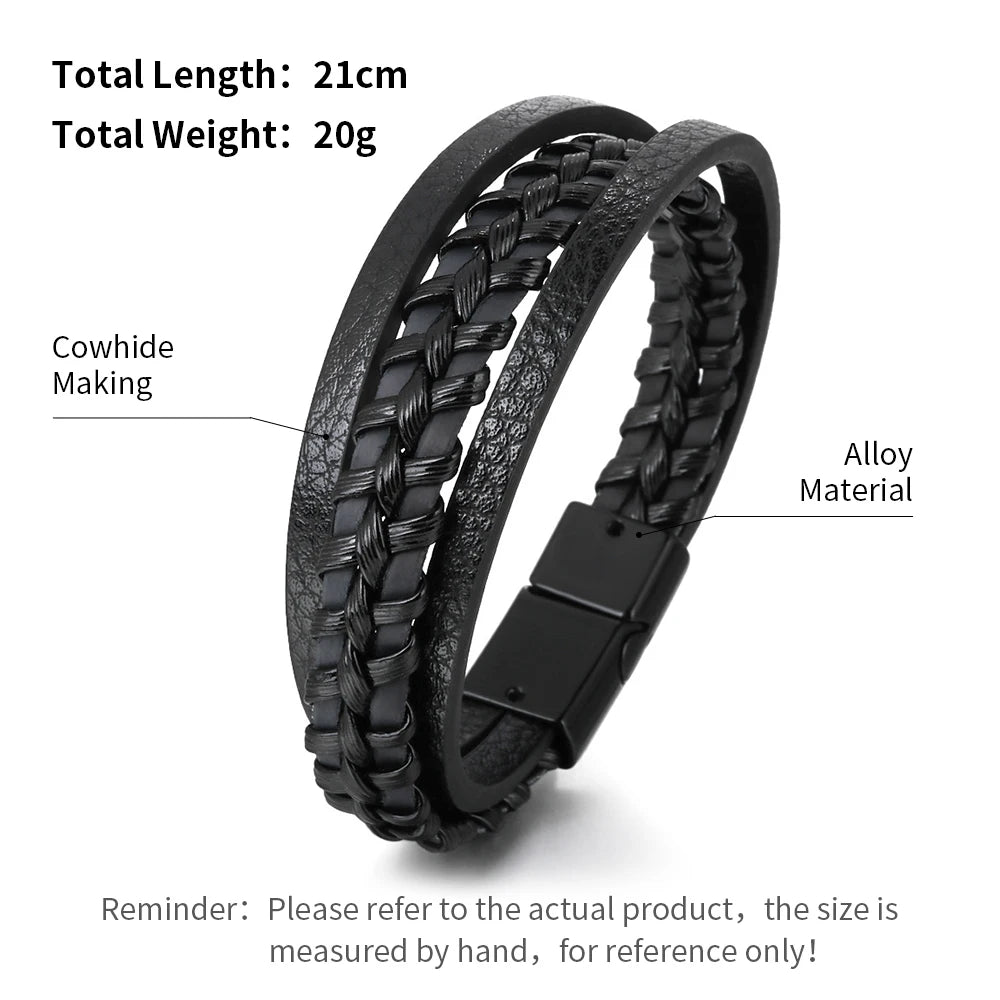 Multilayer Leather Bracelets