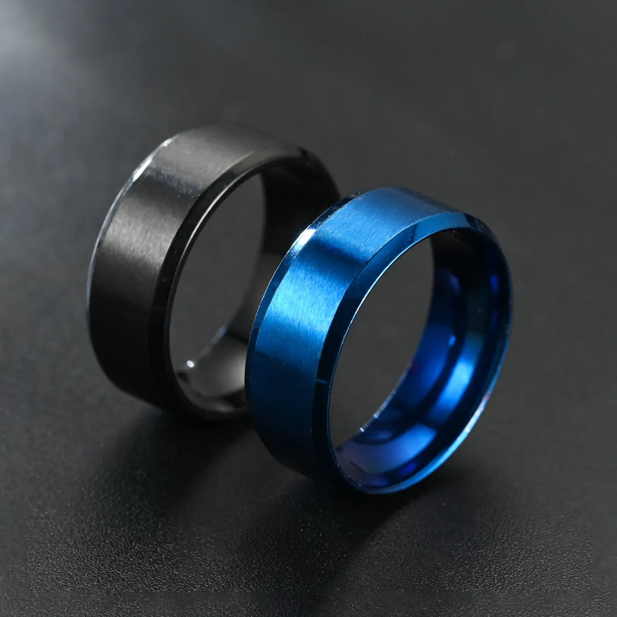 6 Colors Classic Titanium Rings