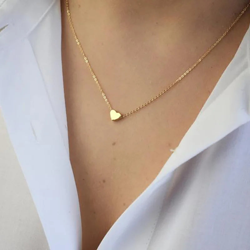 Dainty Heart Clavicle Necklace